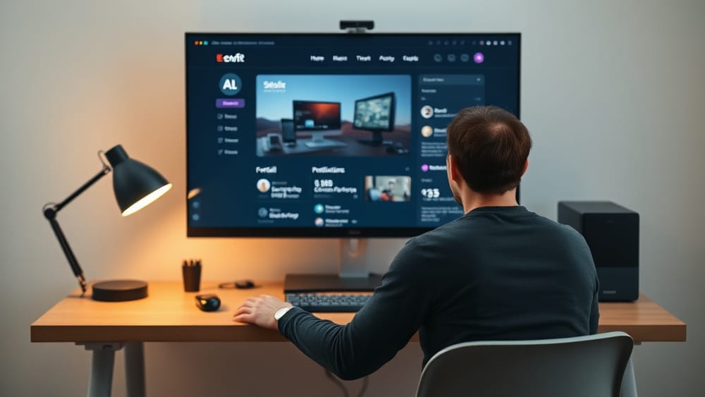 A developer staring at a polished portfolio on screen that isn't generating client inquiries